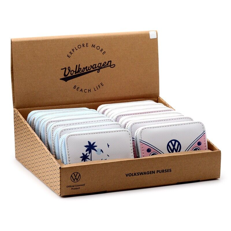 Volkswagen VW T1 Camper Bus Esplora altro Portafoglio piccolo con cerniera