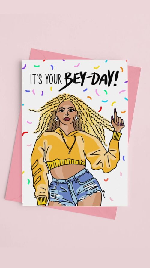 Beyonce Birthday Card