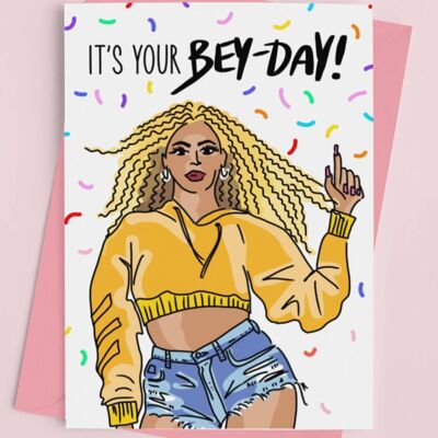 Beyonce Birthday Card