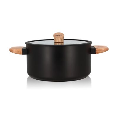 ector induction stewpot
in aluminum and wood
24cm
