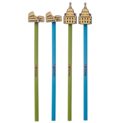 Crayon I Heart Roma avec Topper PVC