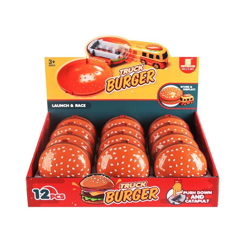 Press & Launch Hamburger Truck Action Toy