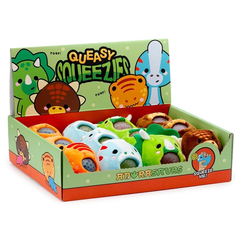 Queasy Squeezies Adoramals Cutiesaur Dinosaurier Plüsch-Quetschspielzeug