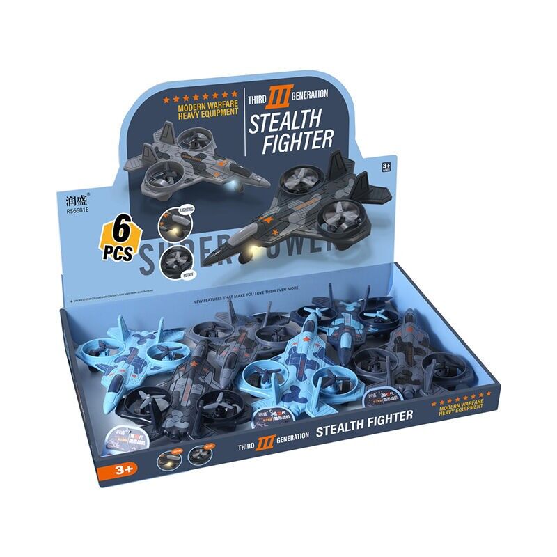 Stealth Fighter Friction Push/Pull Actionspielzeug