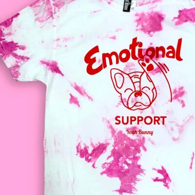 Supporto Emotivo - Tie Dye Rosa - Maglietta