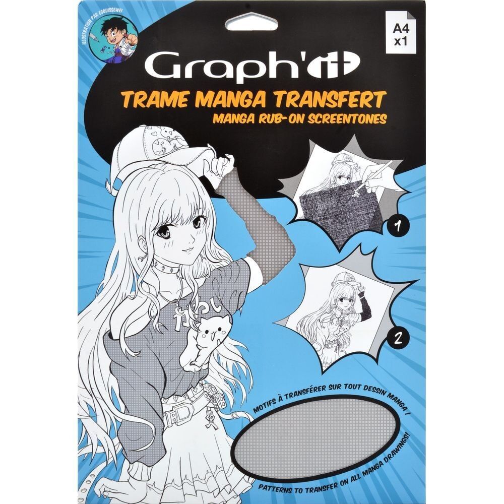 GRAPH'IT Trame Transfer Manga - Tartan A4