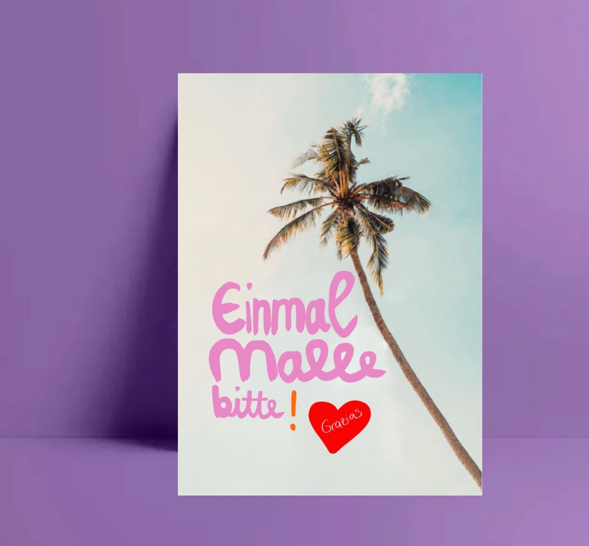 Cartolina *Maiorca per favore* Grazie