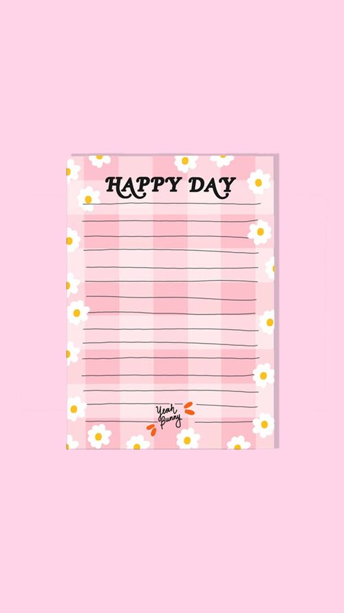 Notepad - Picnic Pink Daisy