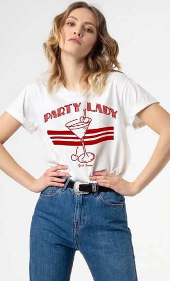 Party Lady - Tshirt rétro