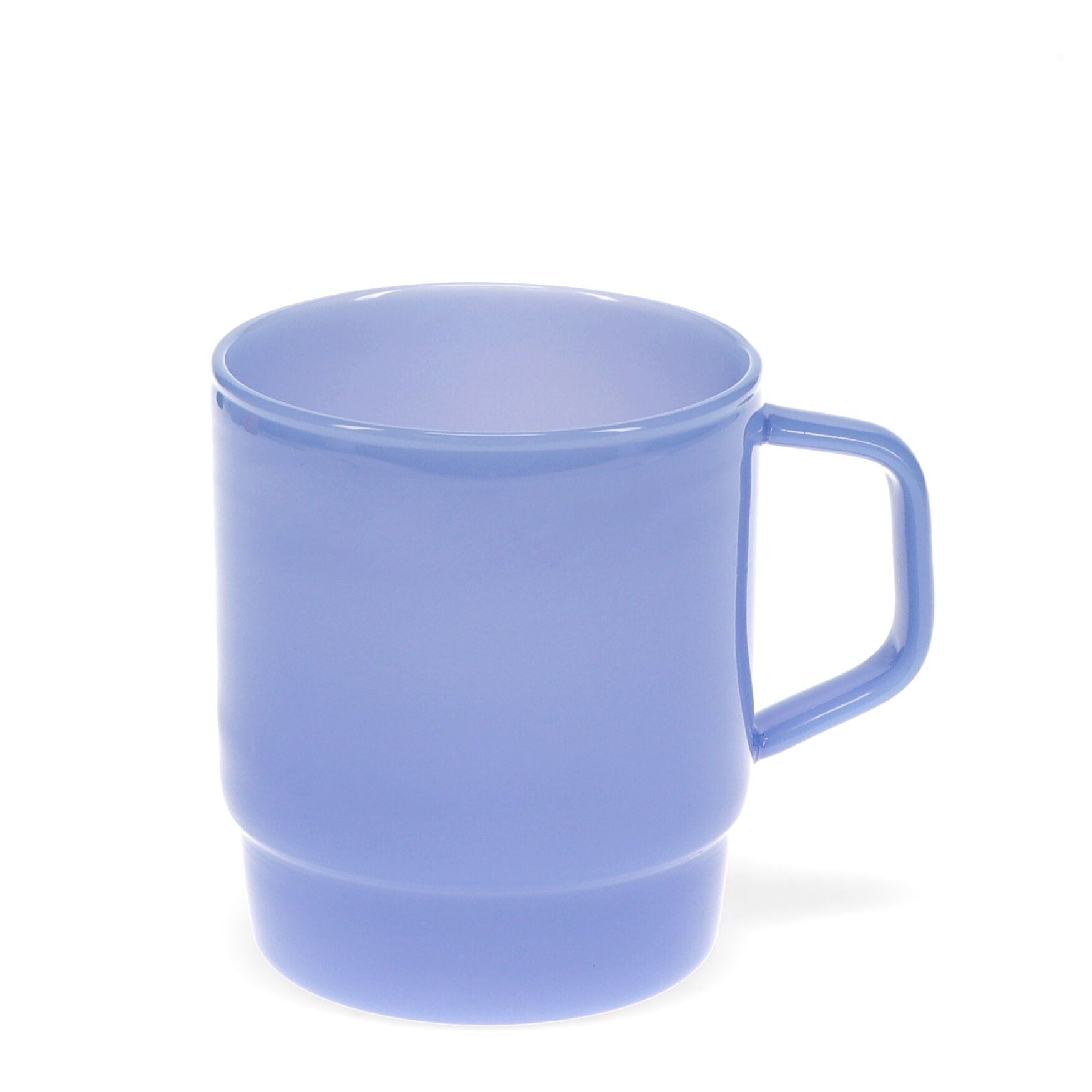 Tazza da caffè in vetro impilabile 280ml - Blu latte