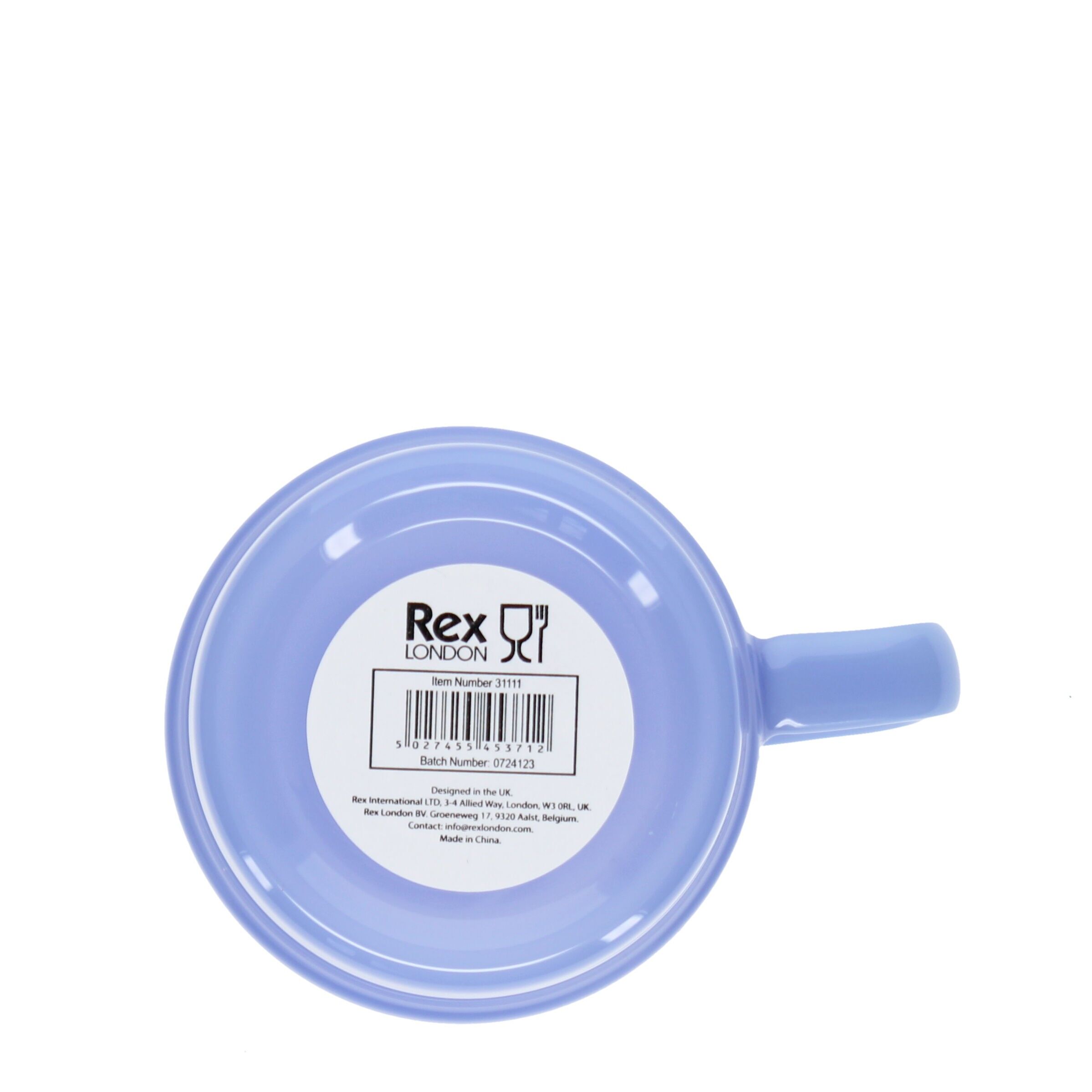 Stapelbarer Kaffeebecher aus Glas 280ml - Milchblau