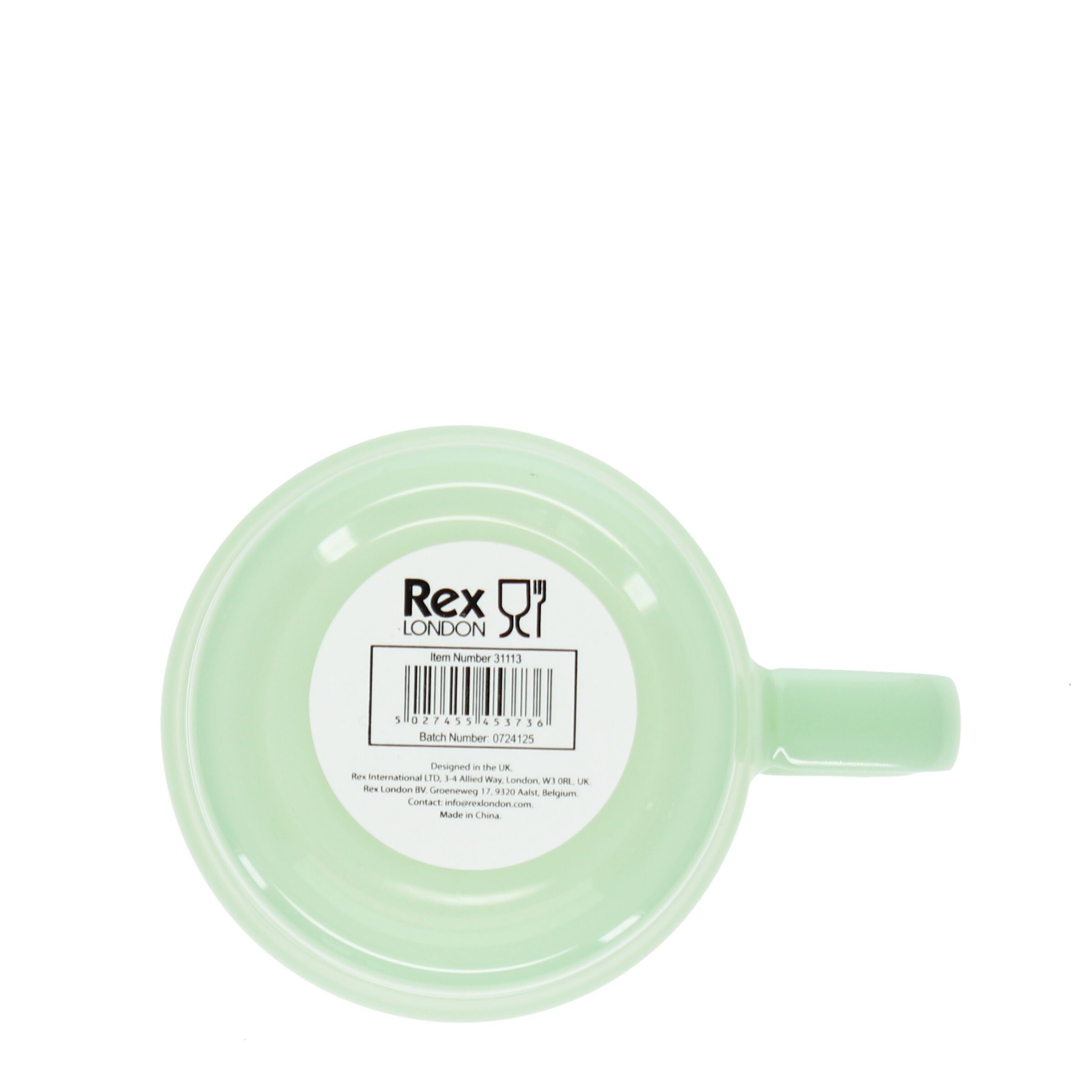 Tazza da caffè in vetro impilabile 280ml - Verde menta