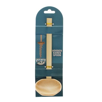 Cucchiaio di ramen in legno