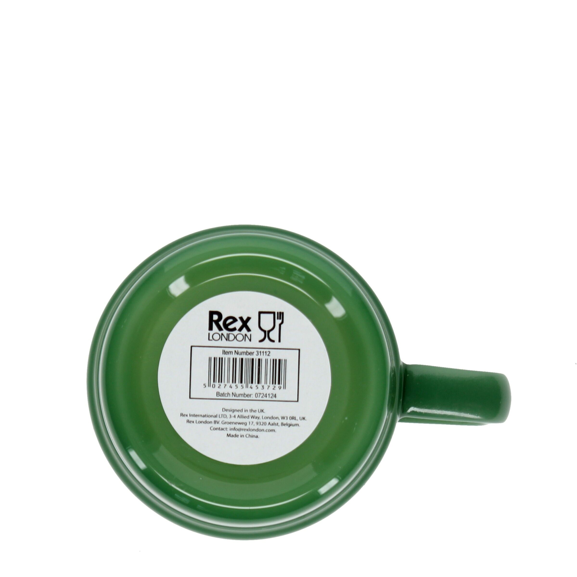 Tazza da caffè in vetro impilabile 280ml - Verde giada