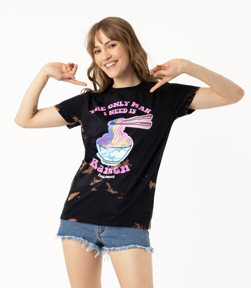 Ramen - Black - Tie Dye Tshirt