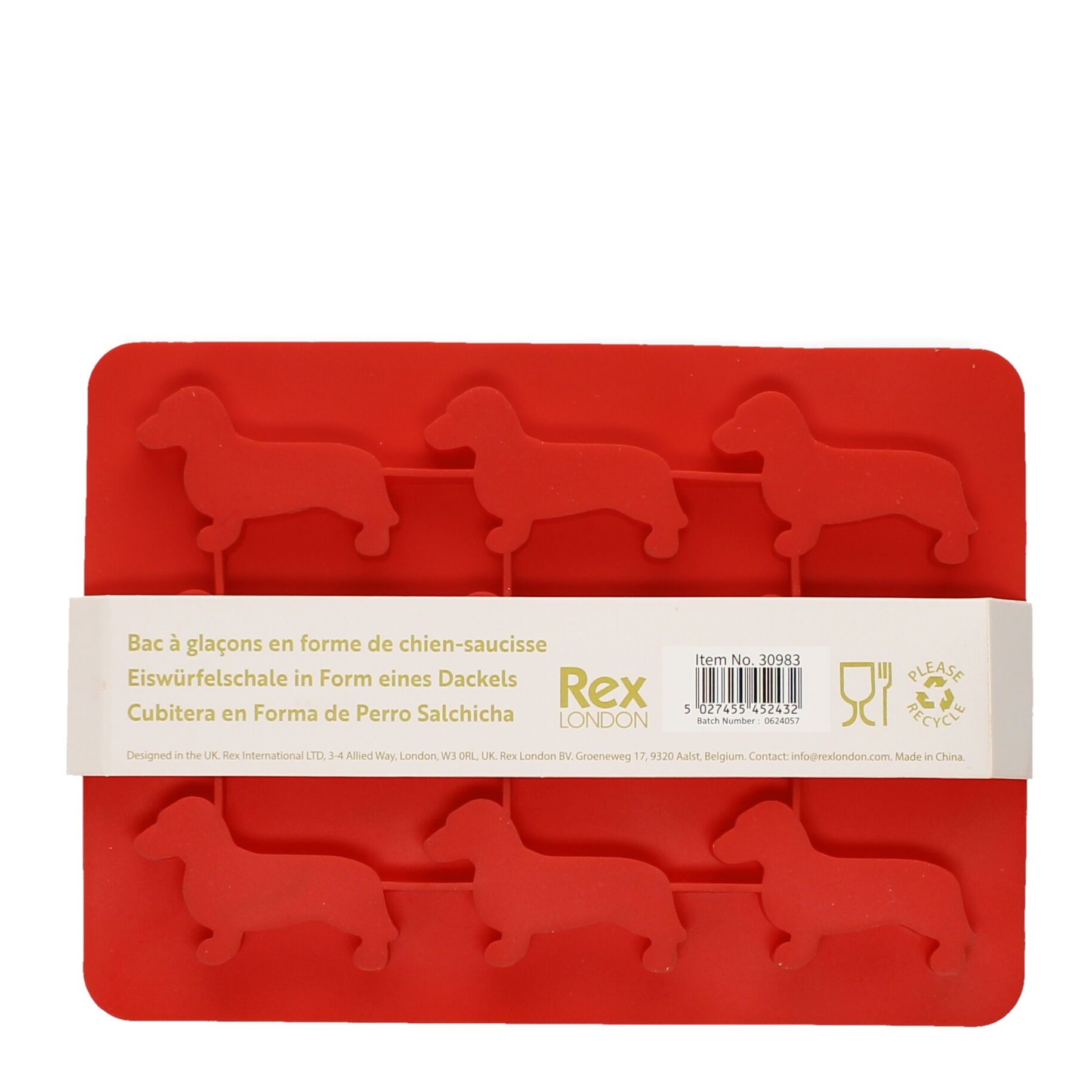 Silicone ice cube tray - Sausage dog