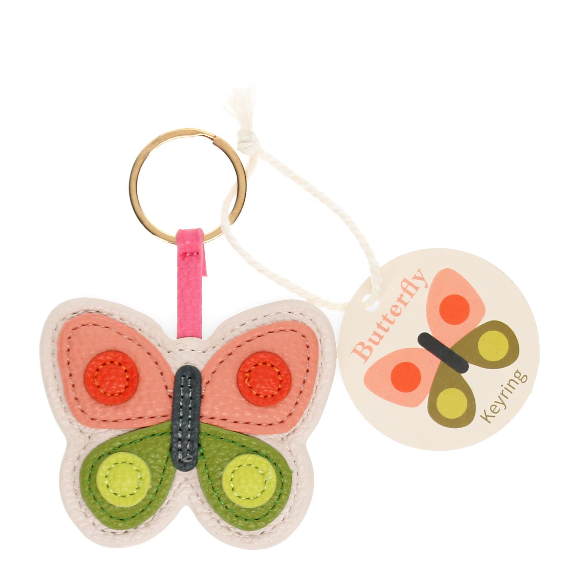 Llavero de piel sintética - Mariposa