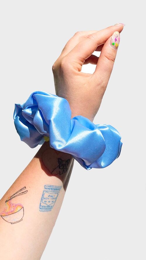 Scrunchie - XXL - Satin Silk Touch - Blue Sky