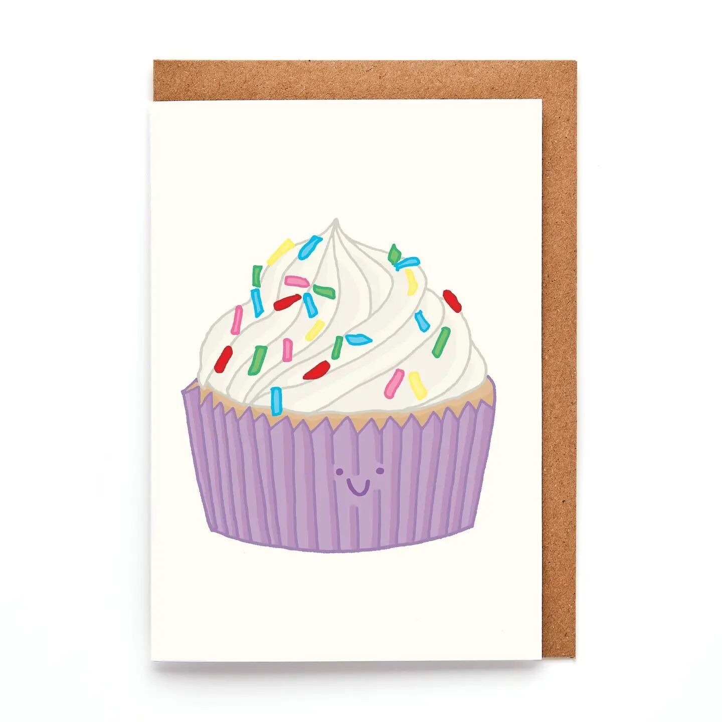 Mini Cupcake Card | Birthday Sprinkle Card | Small Cake Card