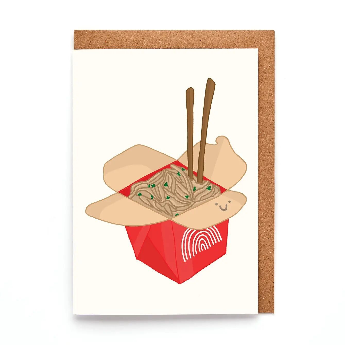 Carte Mini Nouilles | Ramen à emporter mignon | Carte Petit Gourmet