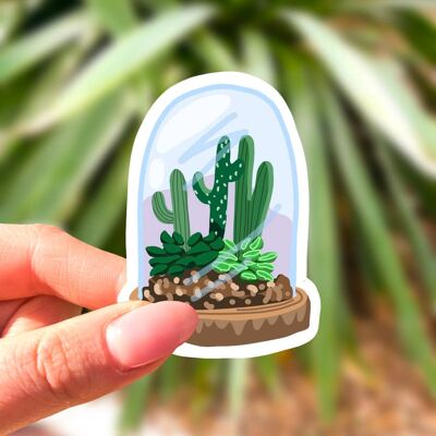 Pegatina - Esfera de cactus