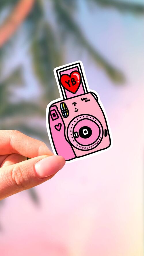 Sticker -  Camera - Pink