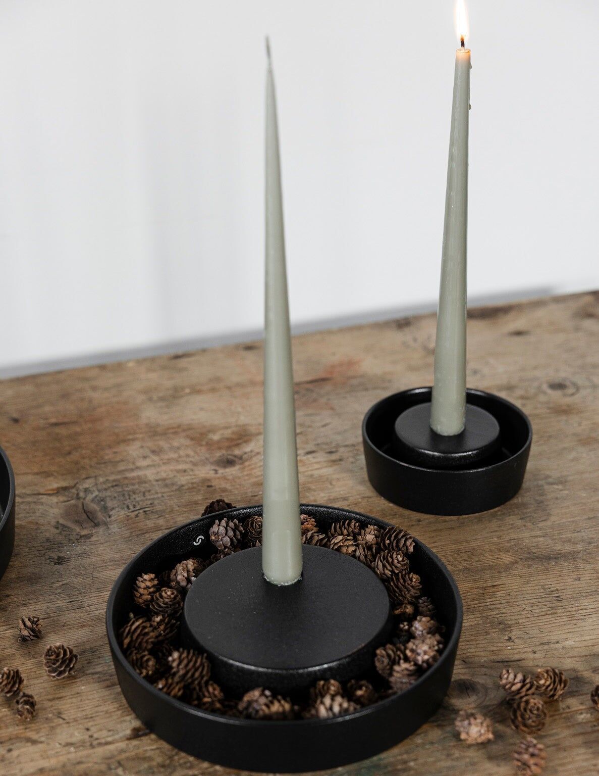 Candeliere VALLTORP nero grande