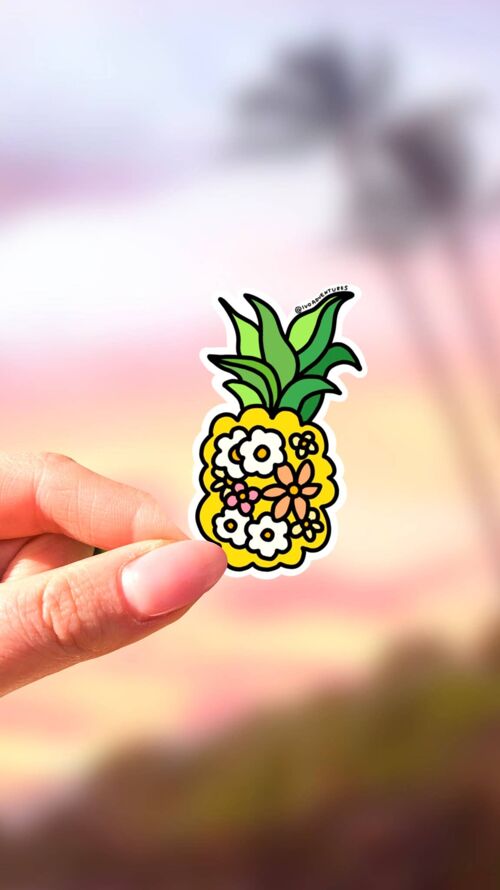 Sticker -  Flower Pineapple