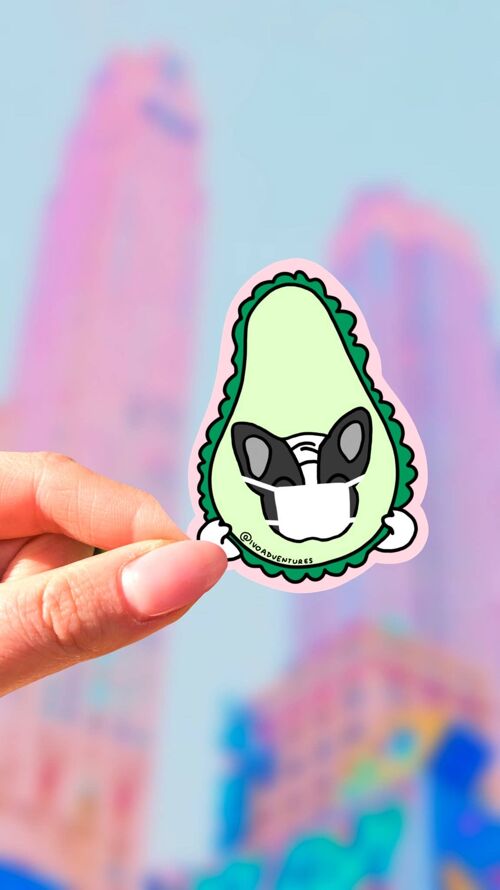 Sticker -  Frenchie Avocado