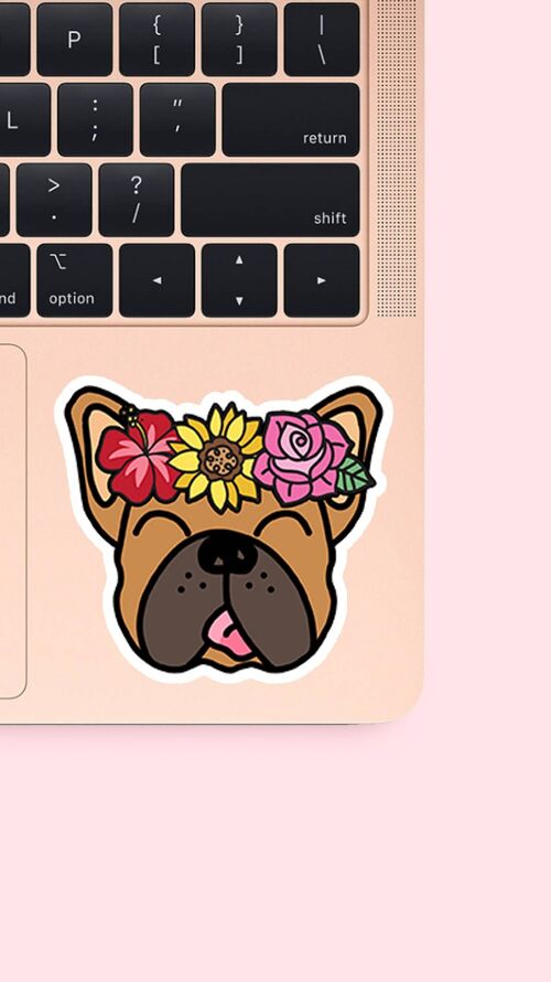 Sticker -  Frenchie Flowers