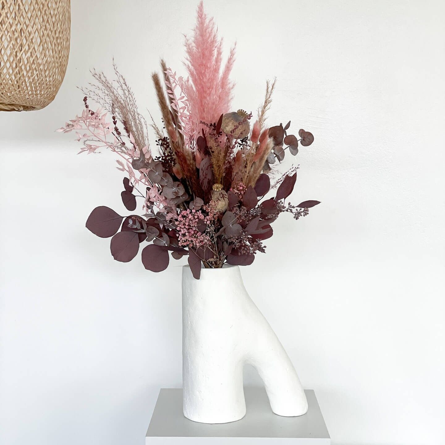 Bouquet di fiori secchi Eucalipto Rosa Peppa