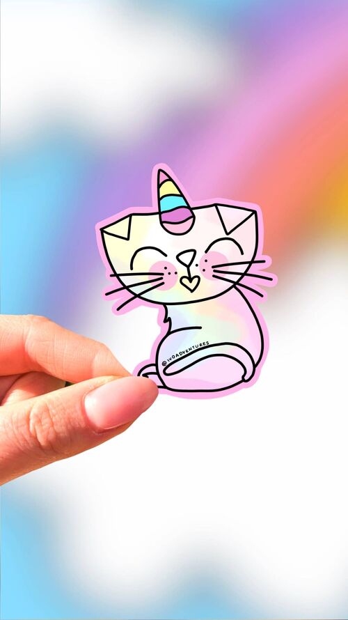 Sticker -  Kitty Unicorn