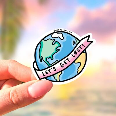 Sticker -  Let's Get Lost - Earth