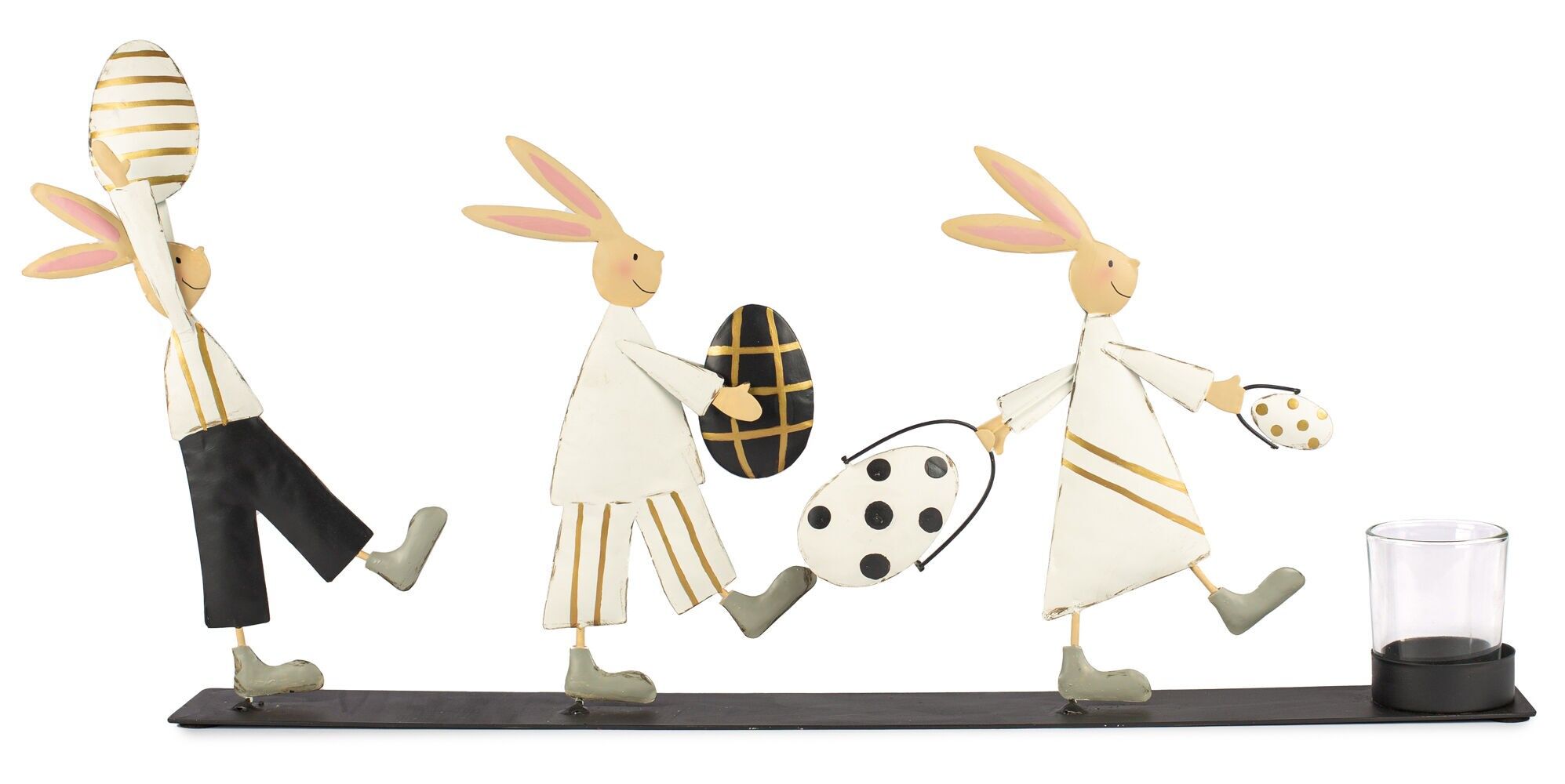 Tealight holder rabbit school 50x25 cm VE 2