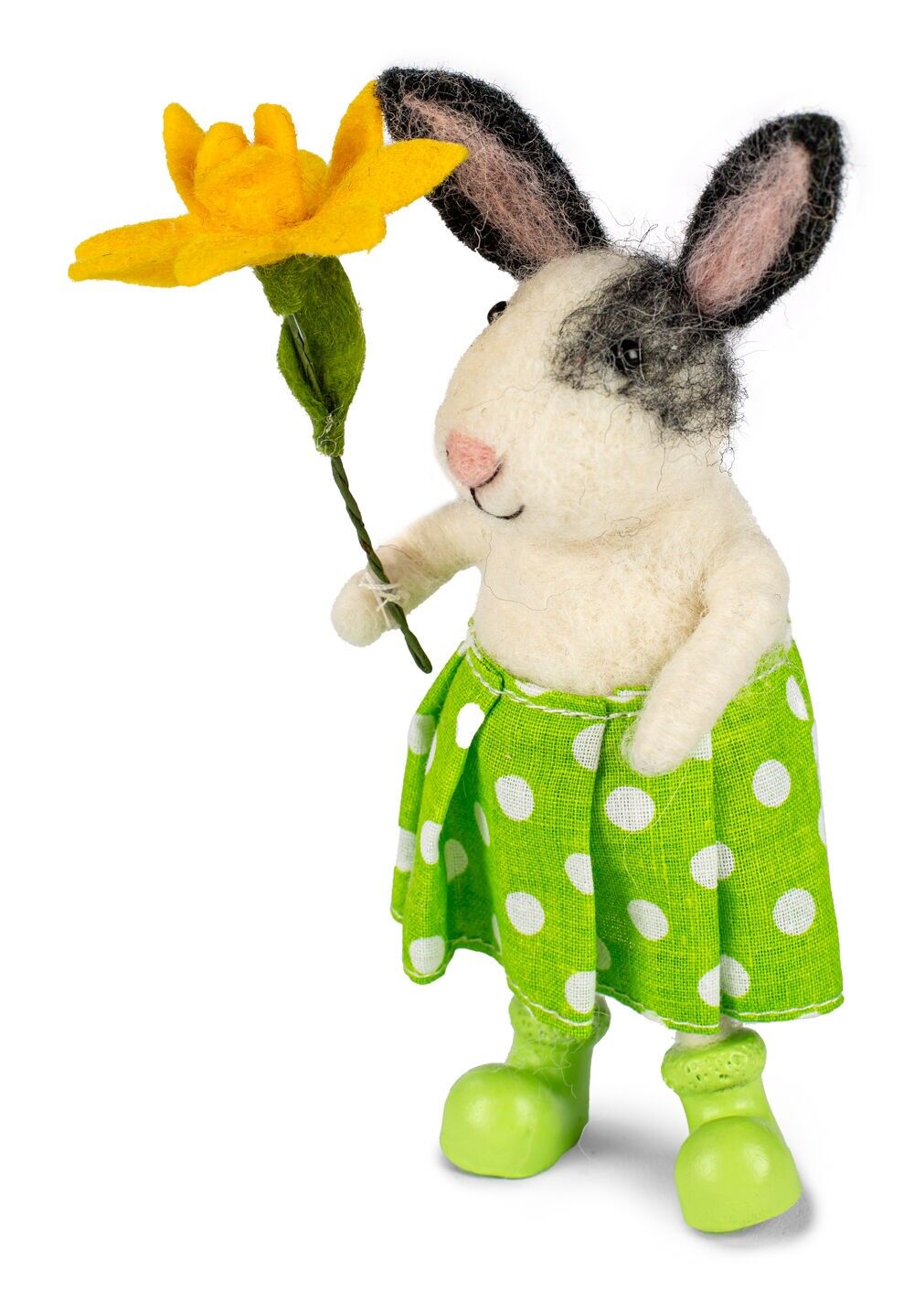 Häsin mit Blume 13 cm VE 6