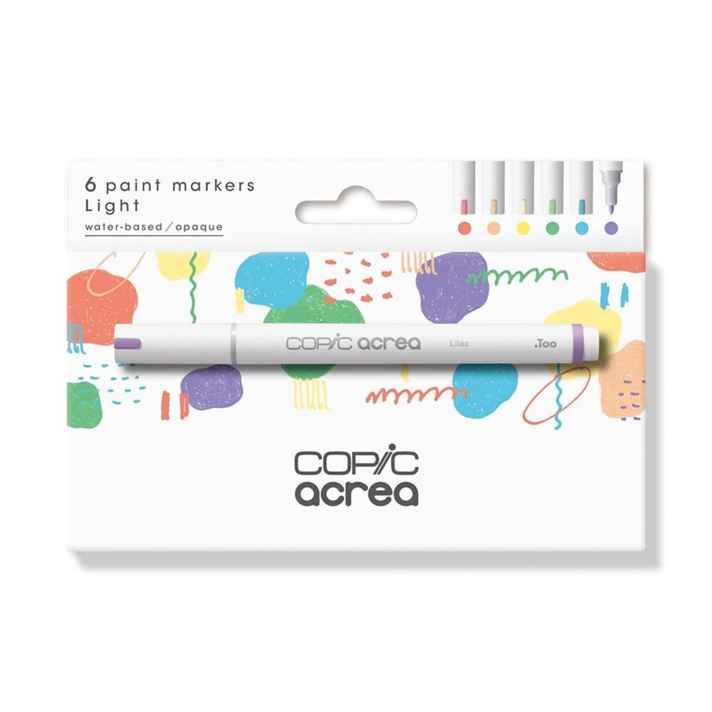 COPIC acrea set di 6 colori Light