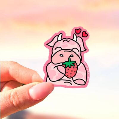 Sticker -  Strawberry Cow