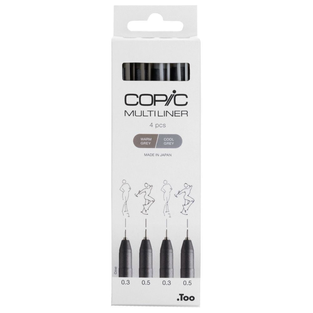 Copic Multiliner set de 4 GREY