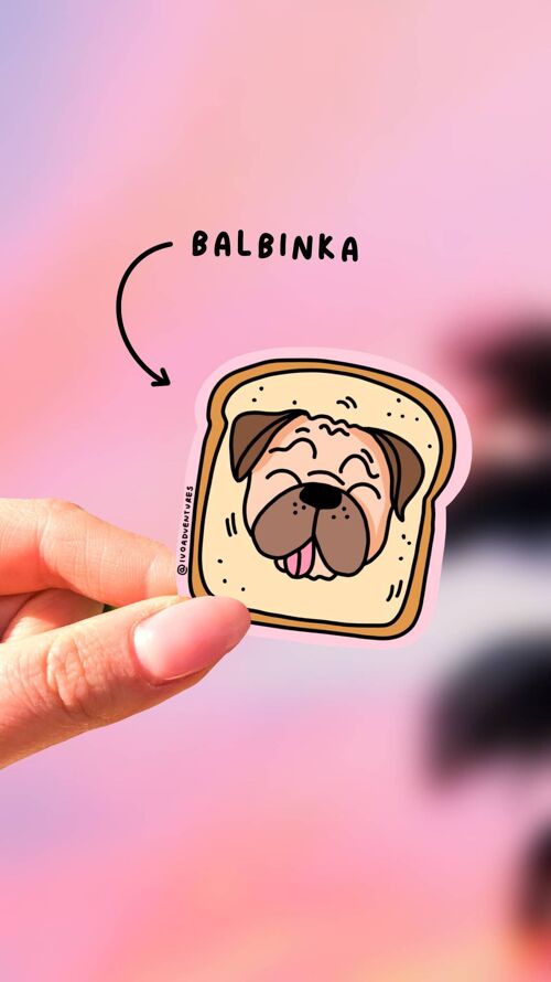 Sticker -  Toast Pug