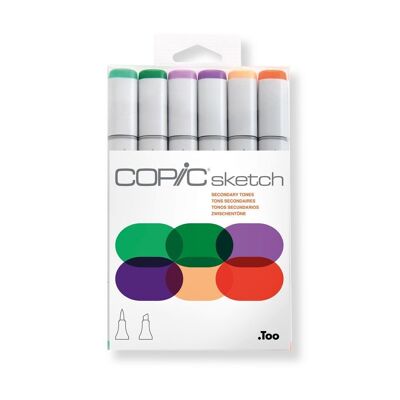 COPIC SKETCH Set 6 Sekundärfarben