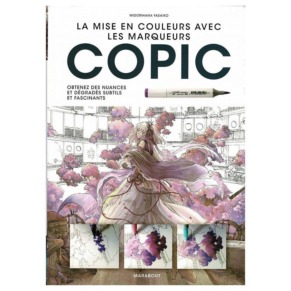 Livre mise en couleur avec marqueurs COPIC (TVA 5,5%) pp : 15.90E