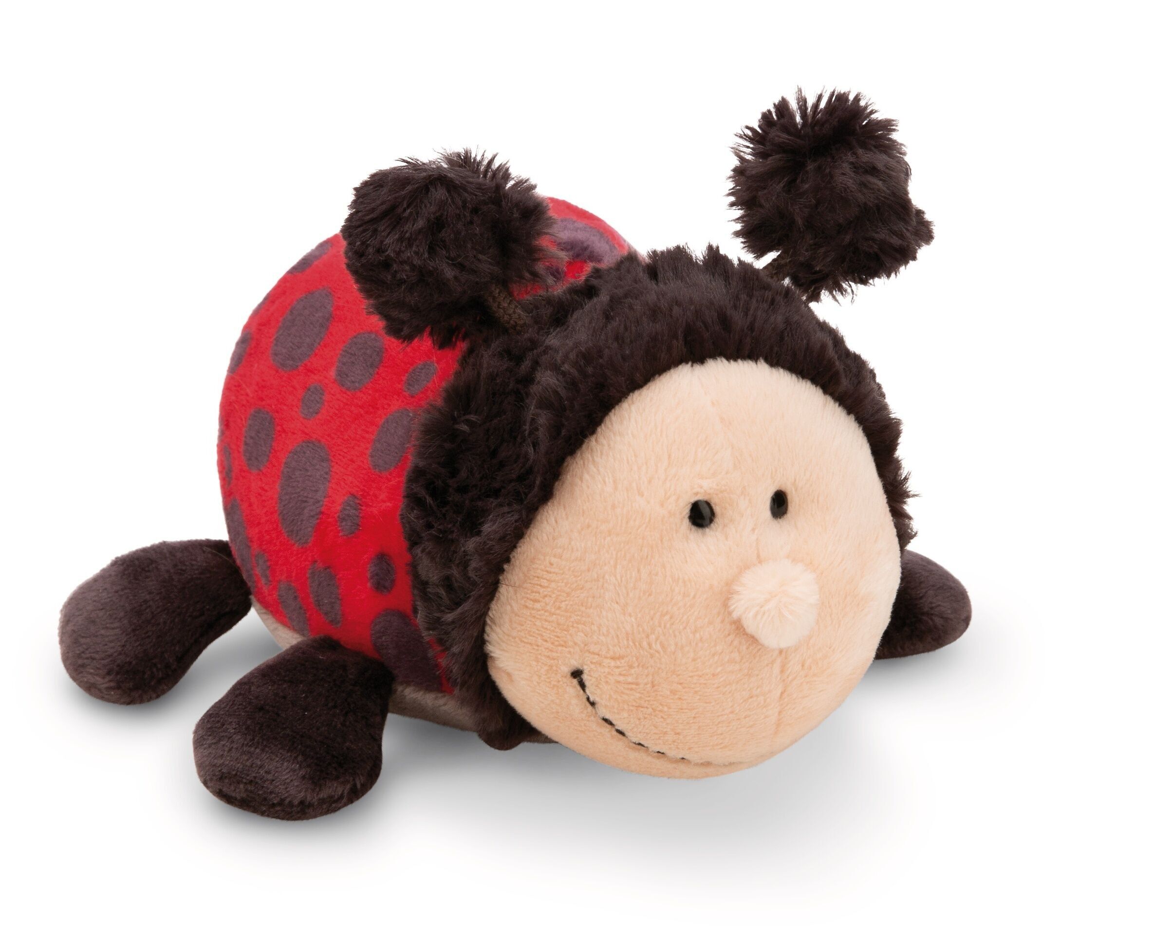 Cuddly toy ladybug Dotti-Lotti 18cm lying GREEN