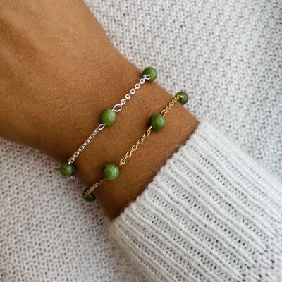 Anthéa Green Jade Bracelet