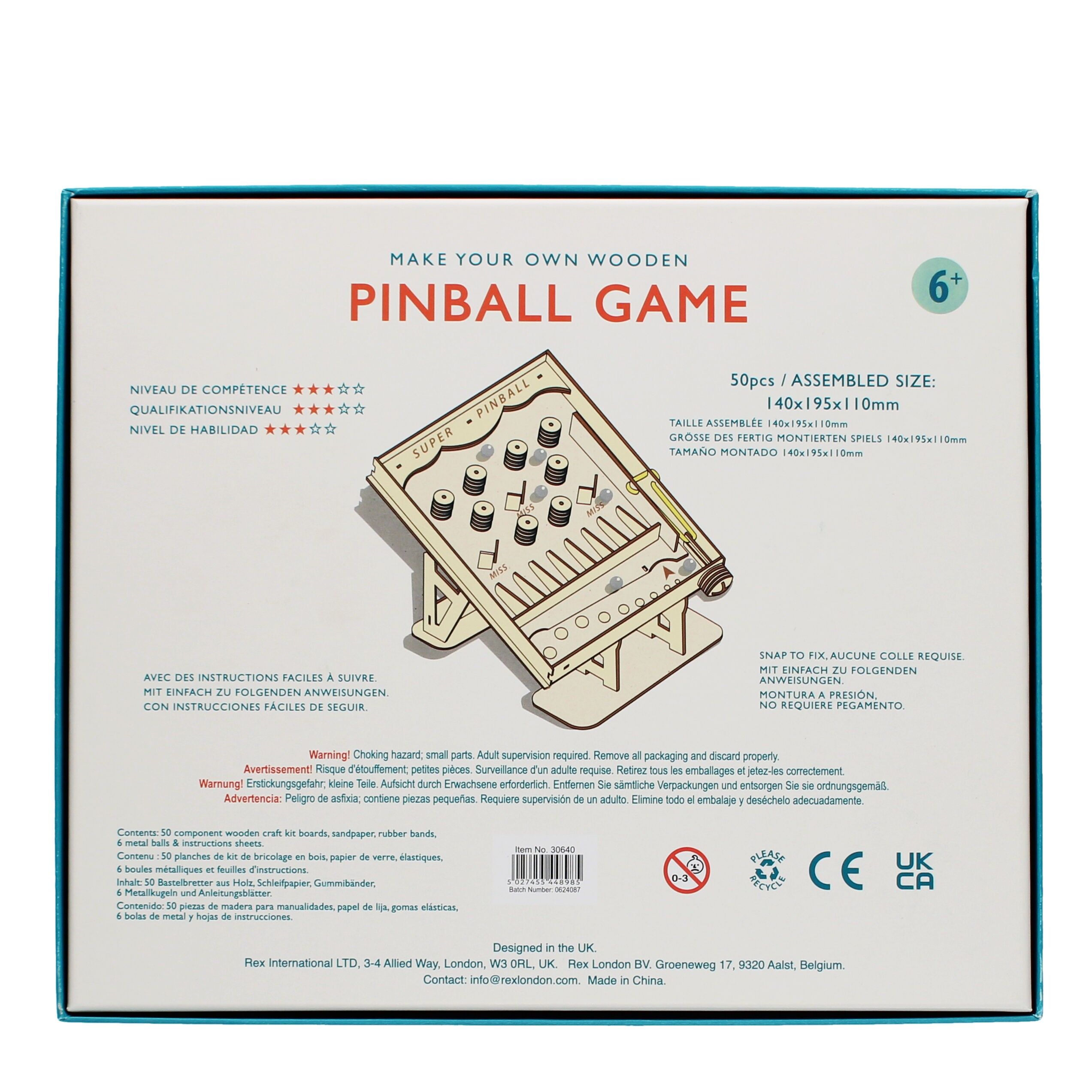 Make your own wooden table game - Pinball