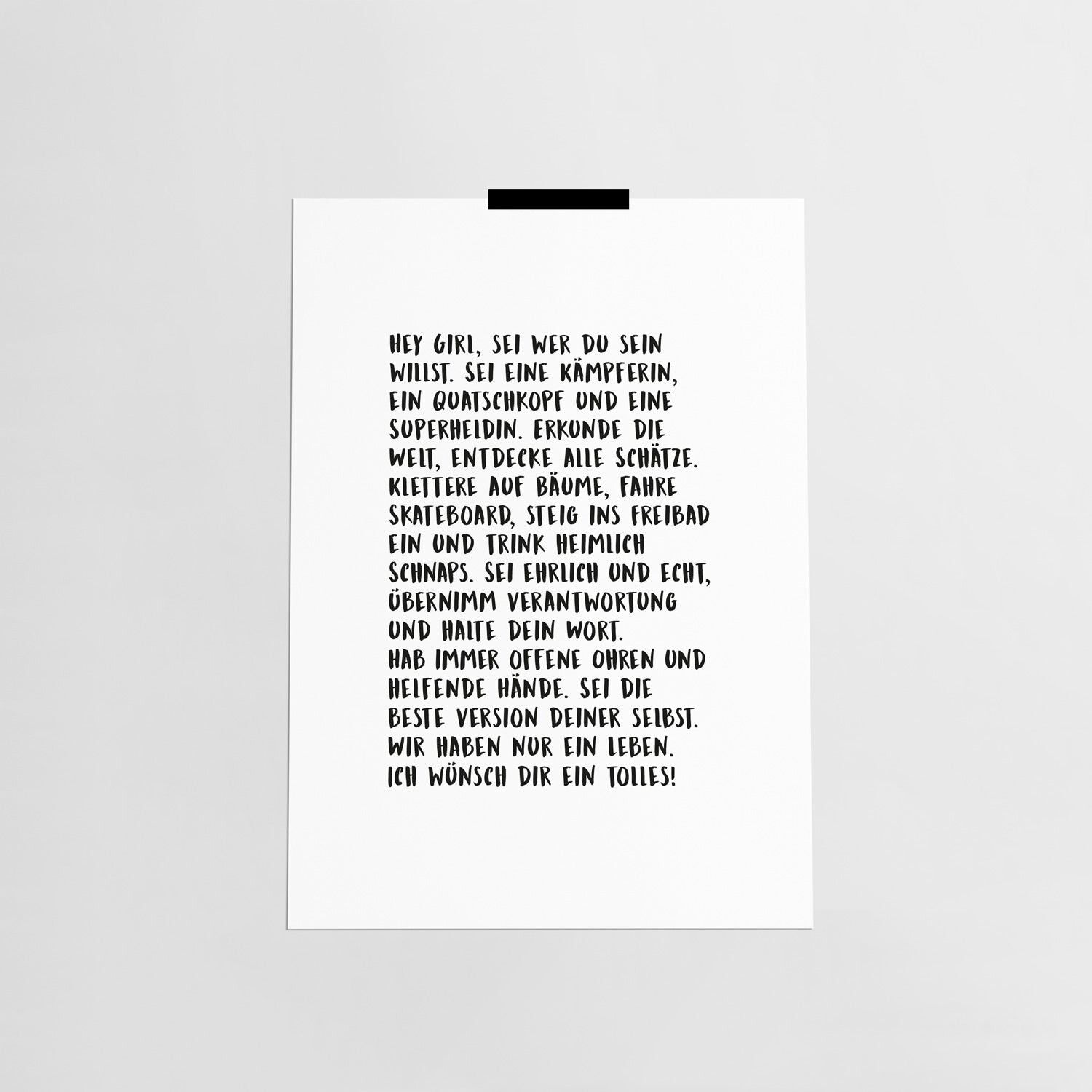 Ciao ragazza / Poster