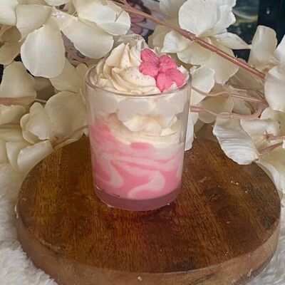 Mini gourmet sakura flower candle