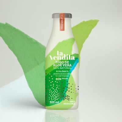 Organic Aloe vera juice with pulp