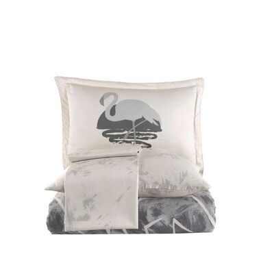 Parure de lit double en satin - Hobby Terry Gray
