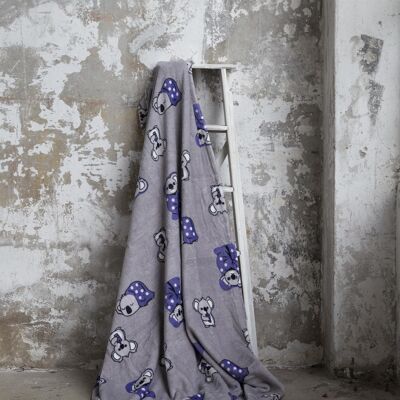 Dolce Bonita Home Wellsoft Double Blanket Koala Bear Purple
