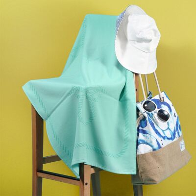 Serviette de bain, de plage, de piscine Anemoss, 100 % coton, pour enfants et adultes, 27 x 55 po